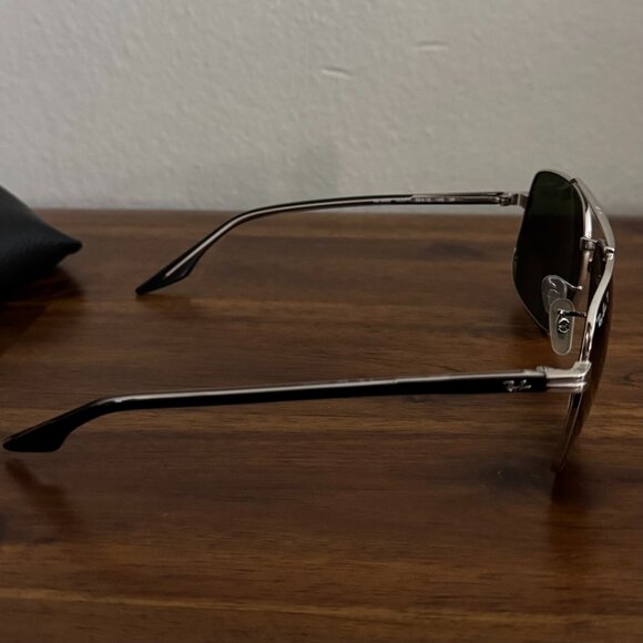 Ray-Ban - Square Aviator Sunglasses in Silver - Picture 5 of 6